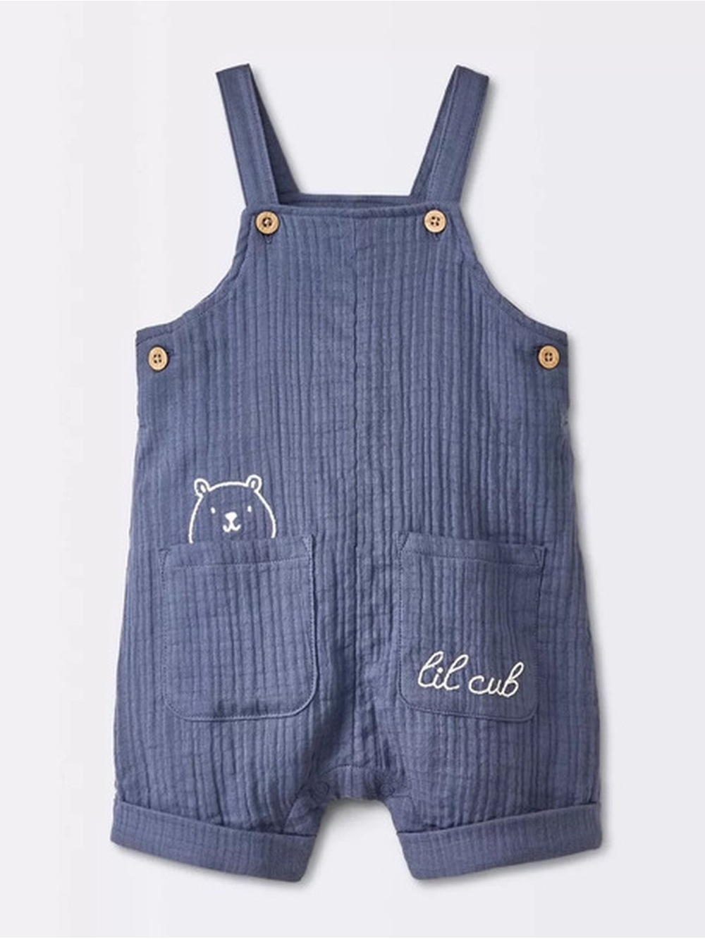 Cloud Island Baby Boys' Gauze Overalls,